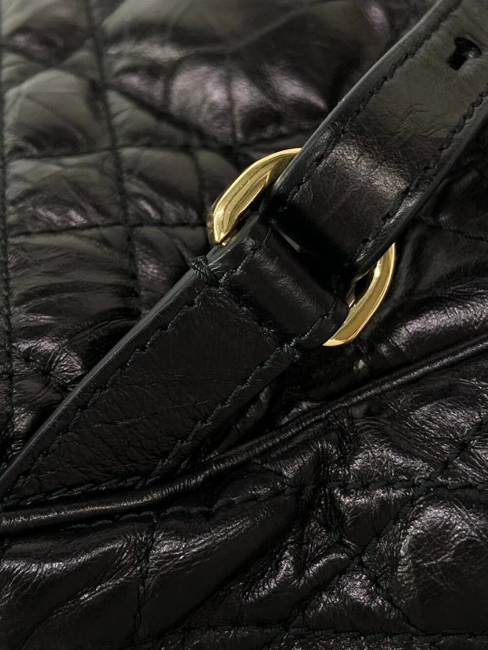 DIOR/ChristianDior Diorskaro Backpack Small Black Lambskin Backpack - Picture 9 of 16